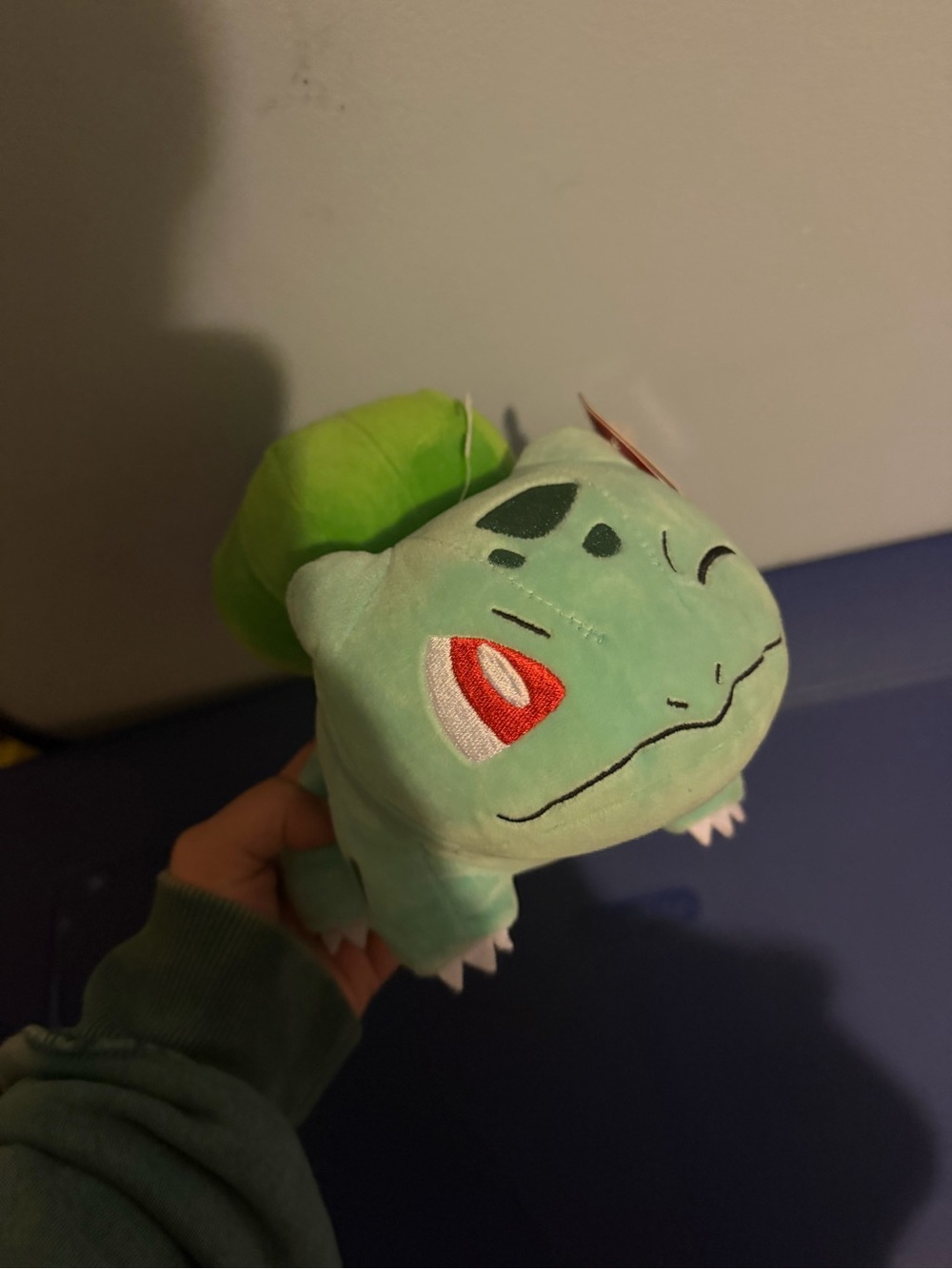 Pokemon Bulbasaur Plush - Light Green with Red Eye Accents